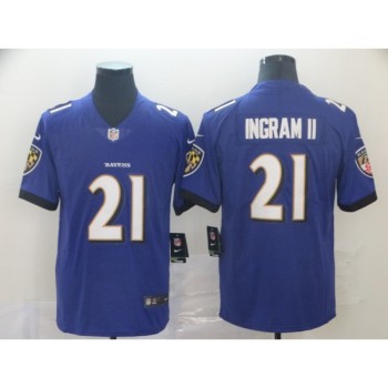 Men's Baltimore Ravens #21 Mark Ingram II Purple Vapor Untouchable NFL Jersey Men's Baltimore Ravens #21 Mark Ingram II Purple Vapor Untouchable NFL Jersey