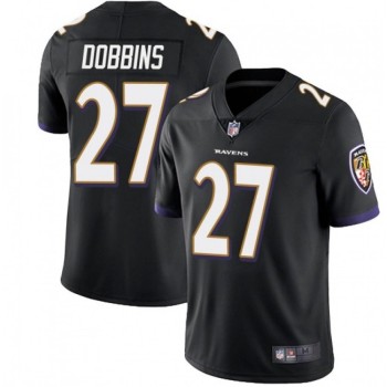 Men's Baltimore Ravens #27 J.K. Dobbins Black Vapor Untouchable Limited Jersey Men's Baltimore Ravens #27 J.K. Dobbins Black Vapor Untouchable Limited Jersey