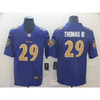 Men's Baltimore Ravens #29 Earl Thomas III Purple Color Rush NFL Jersey Men's Baltimore Ravens #29 Earl Thomas III Purple Color Rush NFL Jersey