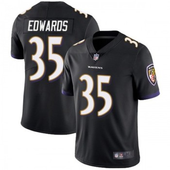 Men's Baltimore Ravens #35 Gus Edwards Black Vapor Untouchable Limited Jersey Men's Baltimore Ravens #35 Gus Edwards Black Vapor Untouchable Limited Jersey