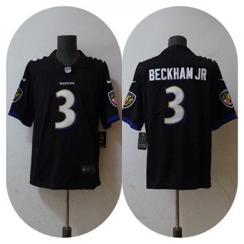Men's Baltimore Ravens #3 Odell Beckham Jr. Black Vapor Untouchable Football Jersey Men's Baltimore Ravens #3 Odell Beckham Jr. Black Vapor Untouchable Football Jersey