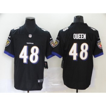 Men's Baltimore Ravens #48 Patrick Queen Black Vapor Untouchable Limited Jersey Men's Baltimore Ravens #48 Patrick Queen Black Vapor Untouchable Limited Jersey
