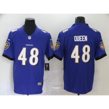 Men's Baltimore Ravens #48 Patrick Queen Purple Vapor Untouchable Limited Jersey Men's Baltimore Ravens #48 Patrick Queen Purple Vapor Untouchable Limited Jersey