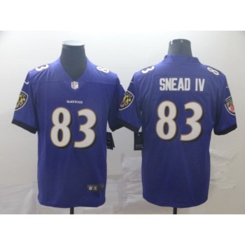 Men's Baltimore Ravens #83 Willie Snead IV Purple Vapor Untouchable NFL Jersey Men's Baltimore Ravens #83 Willie Snead IV Purple Vapor Untouchable NFL Jersey