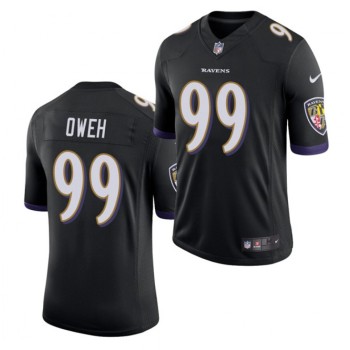 Men's Baltimore Ravens #99 Jayson Oweh Black 2021 Vapor Untouchable Limited Stitched Jersey Men's Baltimore Ravens #99 Jayson Oweh Black 2021 Vapor Untouchable Limited Stitched Jersey