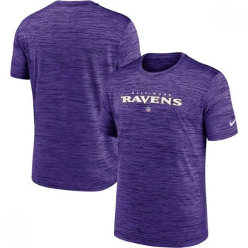 Men's Baltimore Ravens Purple Velocity Performance T-Shirt Men's Baltimore Ravens Purple Velocity Performance T-Shirt