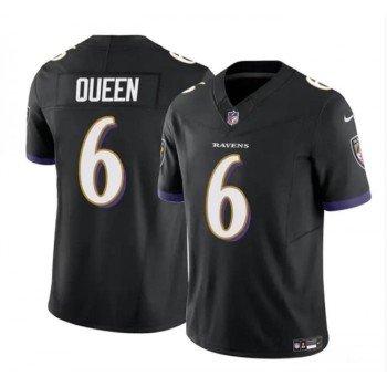 Men's Baltimore Ravens #6 Patrick Queen Black 2023 F.U.S.E. Vapor Limited Football Jersey Men's Baltimore Ravens #6 Patrick Queen Black 2023 F.U.S.E. Vapor Limited Football Jersey