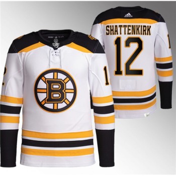 Men's Boston Bruins #12 Kevin Shattenkirk White Stitched Jersey Men's Boston Bruins #12 Kevin Shattenkirk White Stitched Jersey