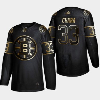 Men's Boston Bruins #33 Zdeno Chara Black Golden Edition Stitched NHL Jersey Men's Boston Bruins #33 Zdeno Chara Black Golden Edition Stitched NHL Jersey