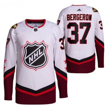 Men's Boston Bruins #37 Patrice Bergeron 2022 All-Star White Stitched Jersey Men's Boston Bruins #37 Patrice Bergeron 2022 All-Star White Stitched Jersey