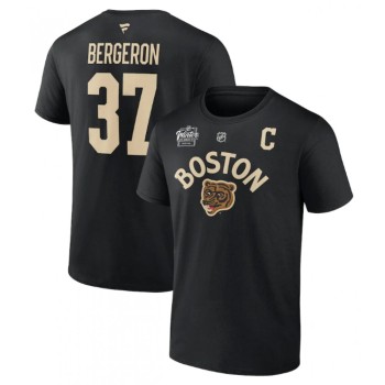 Men's Boston Bruins #37 Patrice Bergeron Black 2023 Winter Classic T-Shirt Men's Boston Bruins #37 Patrice Bergeron Black 2023 Winter Classic T-Shirt