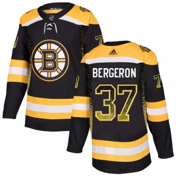 Men's Boston Bruins #37 Patrice Bergeron Black Drift Fashion Stitched NHL Jersey Men's Boston Bruins #37 Patrice Bergeron Black Drift Fashion Stitched NHL Jersey
