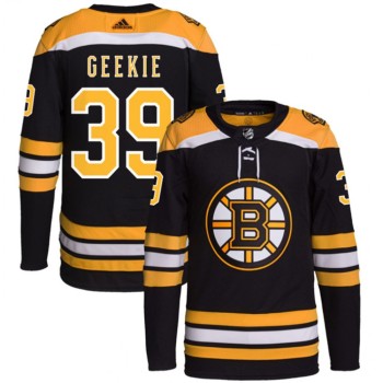 Men's Boston Bruins #39 Morgan Geekie Black Stitched Jersey Men's Boston Bruins #39 Morgan Geekie Black Stitched Jersey