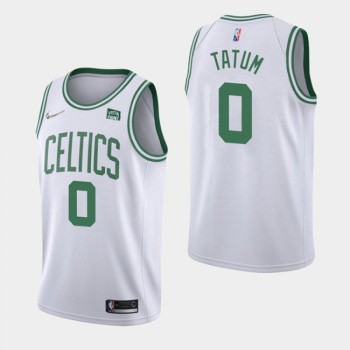 Men's Boston Celtics #0 Jayson Tatum 75th Anniversary White Stitched Basketball Jersey Men's Boston Celtics #0 Jayson Tatum 75th Anniversary White Stitched Basketball Jersey