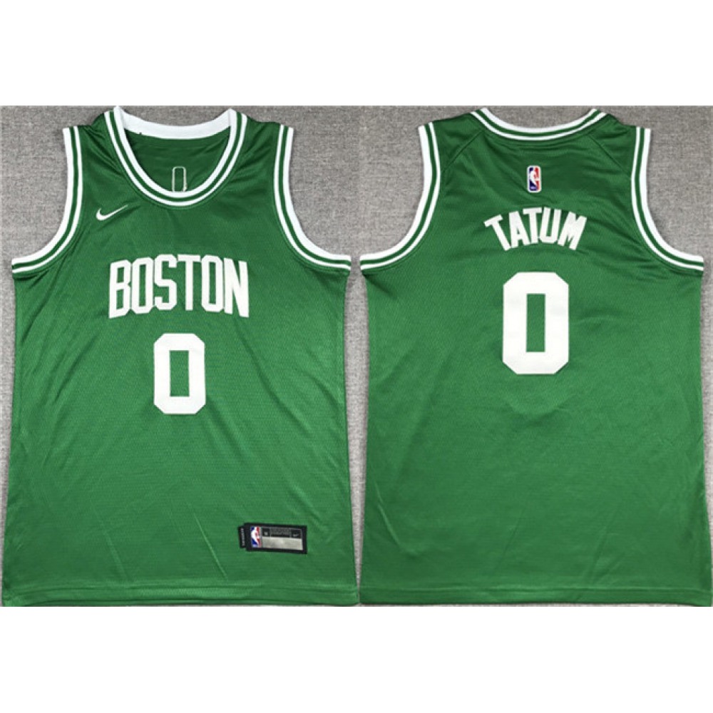 Men's Boston Celtics #0 Jayson Tatum Green Stitched Basketball Jersey