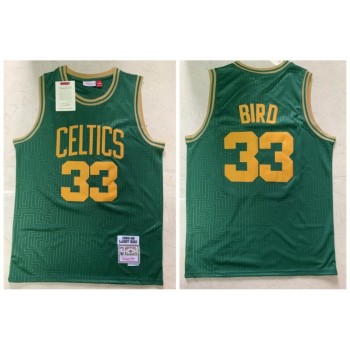Men's Boston Celtics #33 Larry Bird Green 1965-1966 Stitched Jersey Men's Boston Celtics #33 Larry Bird Green 1965-1966 Stitched Jersey