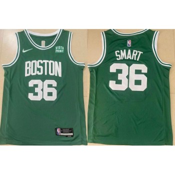 Men's Boston Celtics #36 Marcus Smart Green Stitched Basketball Jersey Men's Boston Celtics #36 Marcus Smart Green Stitched Basketball Jersey