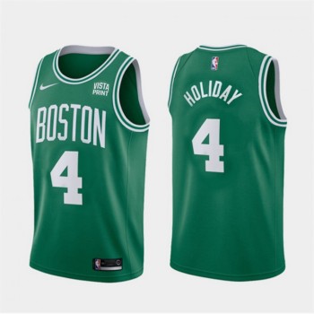 Men's Boston Celtics #4 Jrue Holiday Green 2023 Icon Edition Stitched Basketball Jersey Men's Boston Celtics #4 Jrue Holiday Green 2023 Icon Edition Stitched Basketball Jersey