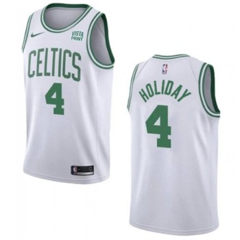 Men's Boston Celtics #4 Jrue Holiday White 2023 Association Edition Stitched Basketball Jersey Men's Boston Celtics #4 Jrue Holiday White 2023 Association Edition Stitched Basketball Jersey