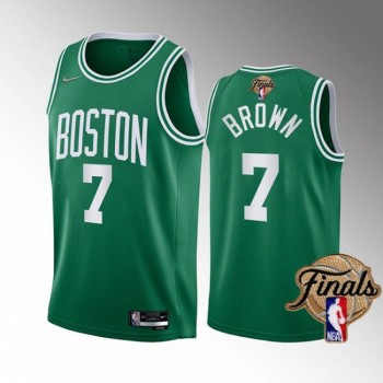 Men's Boston Celtics #7 Jaylen Brown 2022 Green NBA Finals Stitched Jersey Men's Boston Celtics #7 Jaylen Brown 2022 Green NBA Finals Stitched Jersey