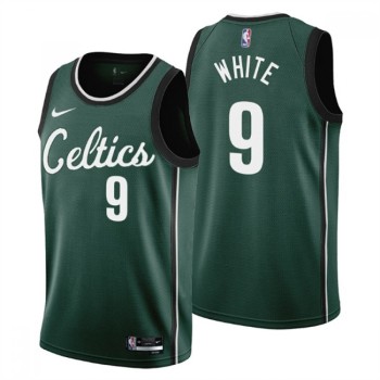 Men's Boston Celtics #9 Derrick White 2022/23 Green City Edition Stitched Jersey Men's Boston Celtics #9 Derrick White 2022/23 Green City Edition Stitched Jersey