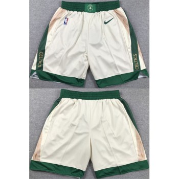 Men's Boston Celtics White Shorts (Run Small) Men's Boston Celtics White Shorts (Run Small)