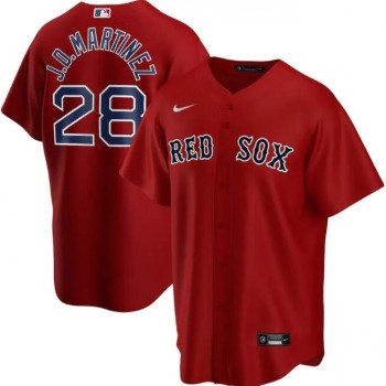 Men's Boston Red Sox #28 J.D. Martinez Red Cool Base Stitched Jersey Men's Boston Red Sox #28 J.D. Martinez Red Cool Base Stitched Jersey
