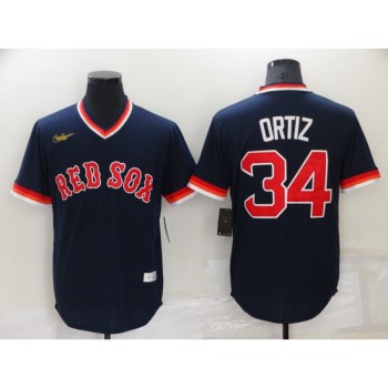 Men's Boston Red Sox #34 David Ortiz Navy Stitched Baseball Jersey Men's Boston Red Sox #34 David Ortiz Navy Stitched Baseball Jersey