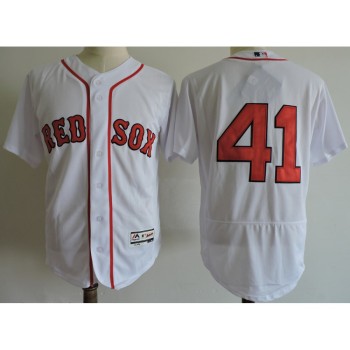 Men's Boston Red Sox #41 Chris Sale White Cool Base Stitched MLB Jersey