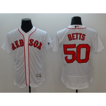 Men's Boston Red Sox #50 Mookie Betts White Flexbase Stitched MLB Jersey Men's Boston Red Sox #50 Mookie Betts White Flexbase Stitched MLB Jersey