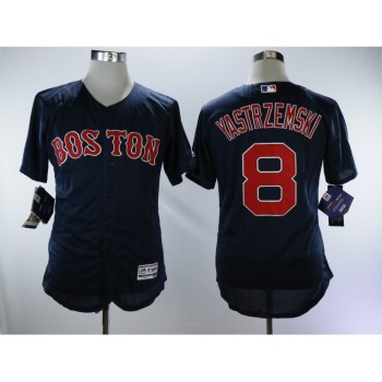 Men's Boston Red Sox #8 Carl Yastrzemski Navy Throwback Flexbase Stitched MLB Jersey Men's Boston Red Sox #8 Carl Yastrzemski Navy Throwback Flexbase Stitched MLB Jersey