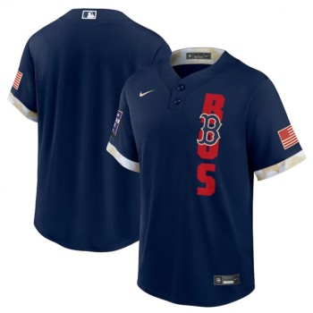 Men's Boston Red Sox Blank 2021 Navy All-Star Cool Base Stitched MLB Jersey Men's Boston Red Sox Blank 2021 Navy All-Star Cool Base Stitched MLB Jersey