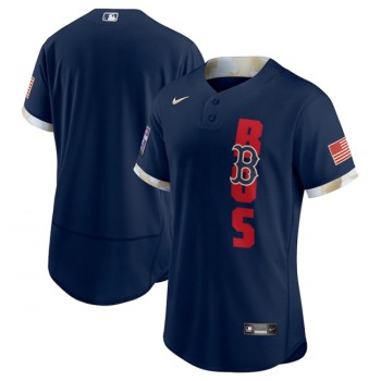 Men's Boston Red Sox Blank 2021 Navy All-Star Flex Base Stitched MLB Jersey Men's Boston Red Sox Blank 2021 Navy All-Star Flex Base Stitched MLB Jersey