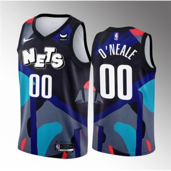 Men's Brooklyn Nets #00 Royce O'Neale Black 2023/24 City Edition Stitched Basketball Jersey Men's Brooklyn Nets #00 Royce O'Neale Black 2023/24 City Edition Stitched Basketball Jersey