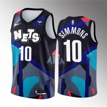 Men's Brooklyn Nets #10 Ben Simmons Black 2023/24 City Edition Stitched Basketball Jersey Men's Brooklyn Nets #10 Ben Simmons Black 2023/24 City Edition Stitched Basketball Jersey