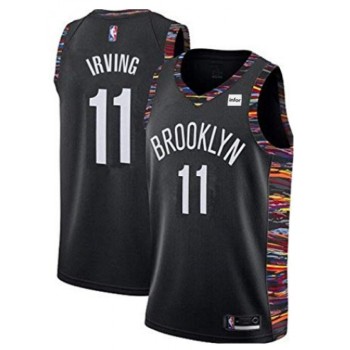 Men's Brooklyn Nets #11 Kyrie Irving Black City edition Swingman Stitched NBA Jersey Men's Brooklyn Nets #11 Kyrie Irving Black City edition Swingman Stitched NBA Jersey