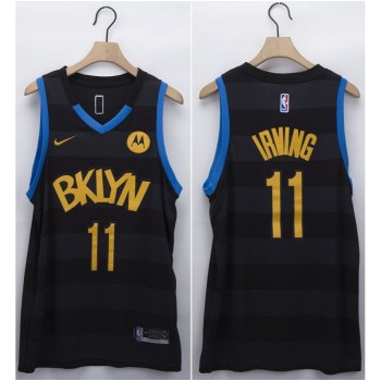 Men's Brooklyn Nets #11 Kyrie Irving Black Fashion Edition Stitched NBA Jersey Men's Brooklyn Nets #11 Kyrie Irving Black Fashion Edition Stitched NBA Jersey