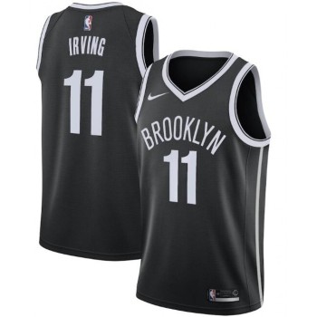 Men's Brooklyn Nets #11 Kyrie Irving Black Icon Edition Swingman Stitched Jersey Men's Brooklyn Nets #11 Kyrie Irving Black Icon Edition Swingman Stitched Jersey