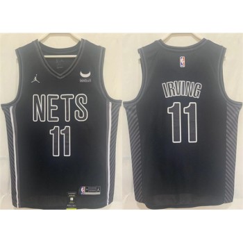 Men's Brooklyn Nets #11 Kyrie Irving Black Stitched Basketball Jersey Men's Brooklyn Nets #11 Kyrie Irving Black Stitched Basketball Jersey
