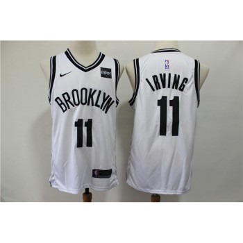 Men's Brooklyn Nets #11 Kyrie Irving White Stitched NBA Jersey Men's Brooklyn Nets #11 Kyrie Irving White Stitched NBA Jersey