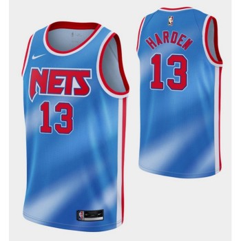 Men's Brooklyn Nets #13 James Harden 2020/21 Blue Stitched NBA Jersey Men's Brooklyn Nets #13 James Harden 2020/21 Blue Stitched NBA Jersey