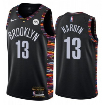 Men's Brooklyn Nets #13 James Harden Black Stitched NBA Jersey Men's Brooklyn Nets #13 James Harden Black Stitched NBA Jersey