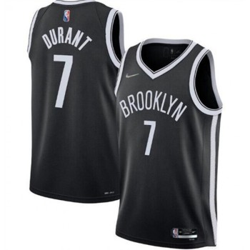 Men's Brooklyn Nets #7 Kevin Durant 75th Anniversary Black Stitched Basketball Jersey Men's Brooklyn Nets #7 Kevin Durant 75th Anniversary Black Stitched Basketball Jersey