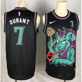 Men's Brooklyn Nets #7 Kevin Durant Black Dragon Swingman Stitched NBA Jersey Men's Brooklyn Nets #7 Kevin Durant Black Dragon Swingman Stitched NBA Jersey