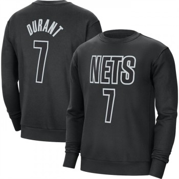 Men's Brooklyn Nets #7 Kevin Durant Black Long Sleeve T-Shirt Men's Brooklyn Nets #7 Kevin Durant Black Long Sleeve T-Shirt