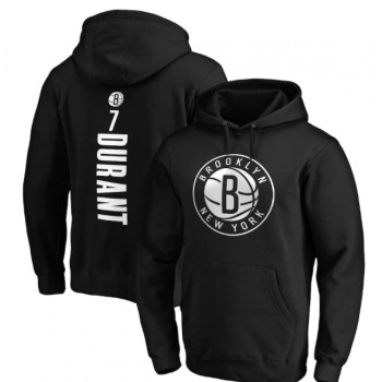 Men's Brooklyn Nets #7 Kevin Durant Black Playmaker Name & Number Pullover Hoodie Men's Brooklyn Nets #7 Kevin Durant Black Playmaker Name & Number Pullover Hoodie