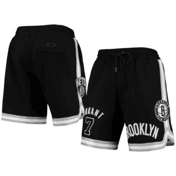 Men's Brooklyn Nets #7 Kevin Durant Black Shorts Men's Brooklyn Nets #7 Kevin Durant Black Shorts