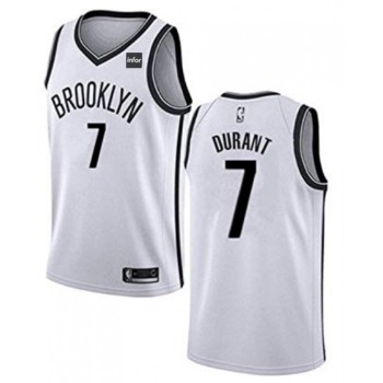 Men's Brooklyn Nets #7 Kevin Durant White Stitched NBA Jersey Men's Brooklyn Nets #7 Kevin Durant White Stitched NBA Jersey