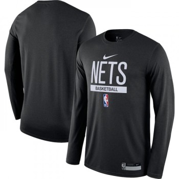 Men's Brooklyn Nets Black 2022/23 Legend On-Court Practice Performance Long Sleeve T-Shirt Men's Brooklyn Nets Black 2022/23 Legend On-Court Practice Performance Long Sleeve T-Shirt
