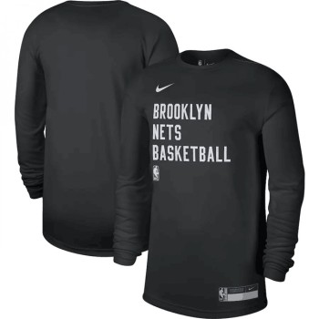 Men's Brooklyn Nets Black 2023/24 Legend On-Court Practice Long Sleeve T-Shirt Men's Brooklyn Nets Black 2023/24 Legend On-Court Practice Long Sleeve T-Shirt